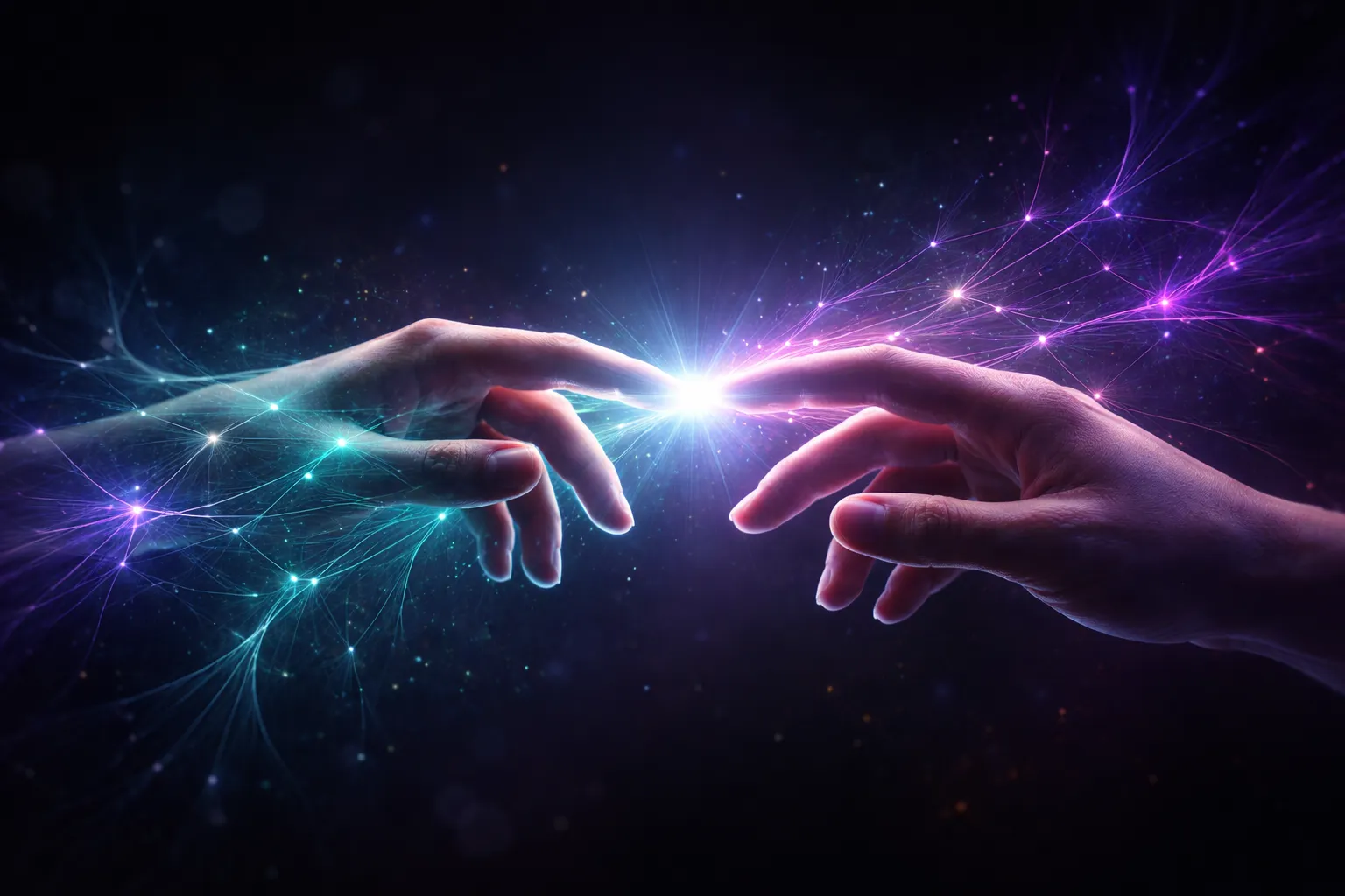 Illustration de deux silhouettes humaines dont les cerveaux s'illuminent en miroir, symbolisant la résonance empathique et la connexion humaine selon les neurosciences