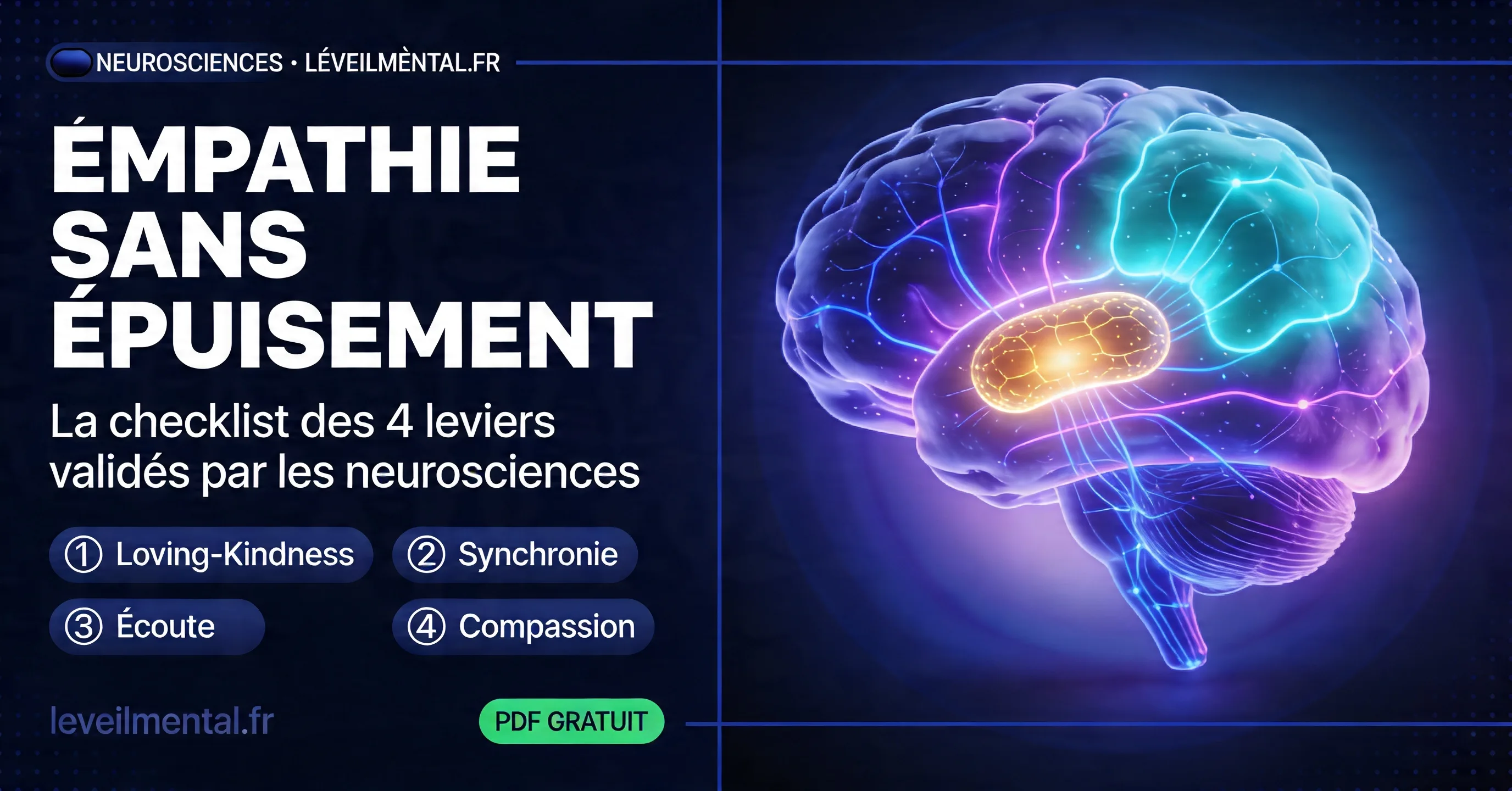 Empathie sans épuisement : les 4 leviers validés